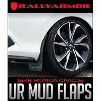 Rally Armor 16-21 Honda Civic Si Coupe Black UR Mud Flap w/ Blue Logo