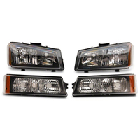 Raxiom 03-06 Chevrolet Silverado 1500 Axial OEM Style Rep Headlights- Chrome Housing (Clear Lens)