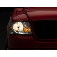 Raxiom 04-08 Ford F-150 Axial Series OEM Style Replacement Headlights- Chrome Housing (Clear Lens)