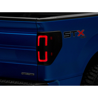 Raxiom 09-14 Ford F-150 Styleside Axial Series LED Tail Lights w/ Halo- Blk Housing (Smoked Lens)
