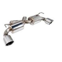 Remark Nissan 370Z V2 Y-Back Axle Back Exhaust w/Stainless Steel Double Wall Tip + Center Pipe