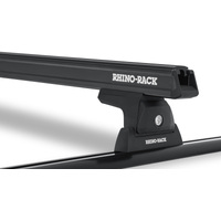 Rhino-Rack Heavy Duty 59in 2 Bar Roof Rack w/Tracks - Black