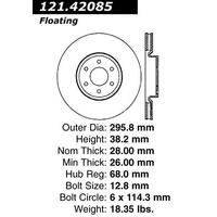 Centric 16-17 Nissan Frontier 4WD Standard Front Brake Rotor