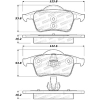StopTech Performance 99-06 Volvo S80 Rear Brake Pads