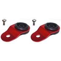 Torque Solution Radiator Mount Combo with Inserts (RED) : Mitsubishi Evolution 7/8/9