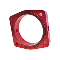 Torque Solution 03-06 Nissan 350Z / 02-09 Nissan Maxima 3.5L V6 Throttle Body Spacer (Red)