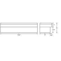 Tradesman Steel Side Bin Truck Tool Box (70in.) - White