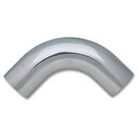 Vibrant 5in OD T6061 Aluminum Mandrel Bend 90 Degree - Polished