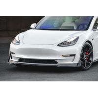 VR Aero 2018+ Tesla Model 3 Matte Carbon Fiber Front Lip Spoiler