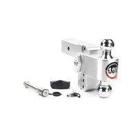 Weigh Safe 180 Hitch 4in Drop Hitch & 2.5in Shank (10K/18.5K GTWR) w/WS05 - Aluminum