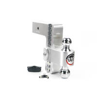 Weigh Safe 180 Hitch 8in Drop Hitch & 3in Shank (10K/21K GTWR) - Aluminum