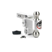 Weigh Safe 180 Hitch 4in Drop Hitch & 2in Shank (10K/12.5K GTWR) - Aluminum