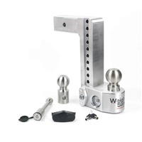 Weigh Safe 10in Drop Hitch w/Built-in Scale & 2.5in Shank (10K/18.5K GTWR) w/WS05 - Aluminum