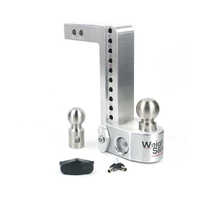 Weigh Safe 10in Drop Hitch w/Built-in Scale & 2in Shank (10K/12.5K GTWR) - Aluminum 
