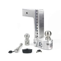Weigh Safe 10in Drop Hitch w/Built-in Scale & 3in Shank (10K/21K GTWR) w/WS05 - Aluminum