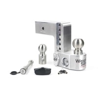 Weigh Safe 6in Drop Hitch w/Built-in Scale & 3in Shank (10K/21K GTWR) w/WS05 - Aluminum