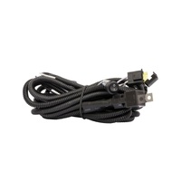 Westin 11ft Length 12 Ga Incl 30 Amp Fuse w/ Loom & Single Connector LED Wiring Harness - Black