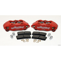 Wilwood DPHA Front Caliper & Pad Kit Red Honda / Acura w/ 262mm OE Rotor