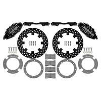 Wilwood 17-21 Can-Am X3RS Black 6-Piston Rear Kit 11.25in - Drilled Rotors